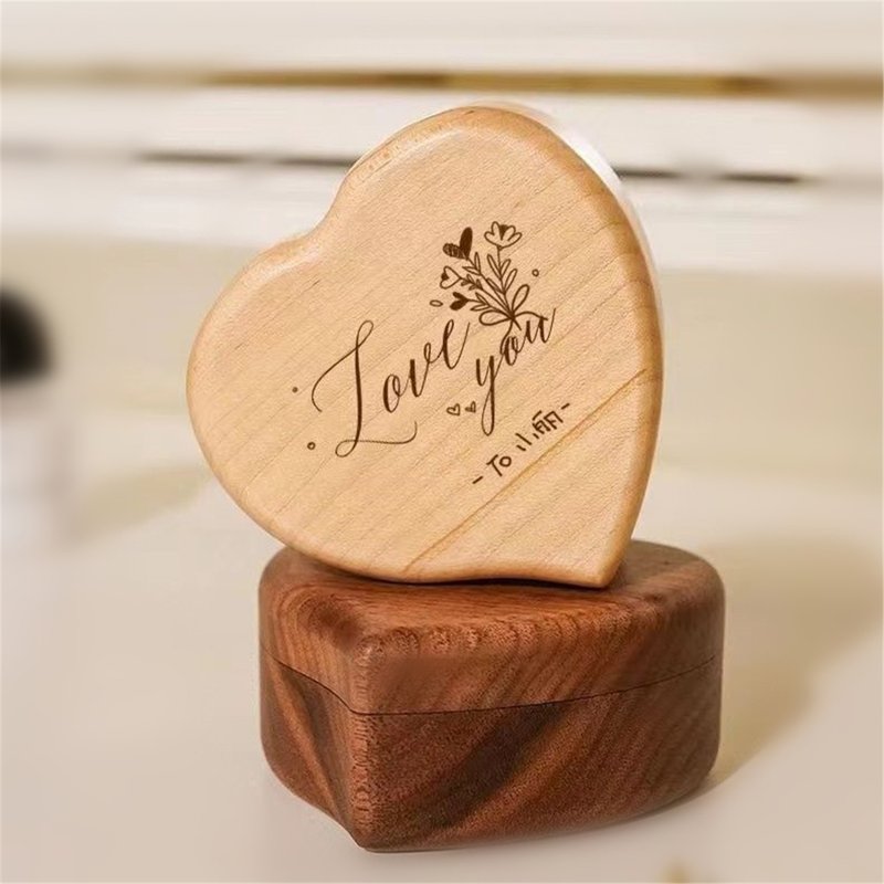 Wooden Music Box Spirited Away Meets Creative Birthday Gifts Christmas Souvenirs Personalized Customization - อื่นๆ - ไม้ 