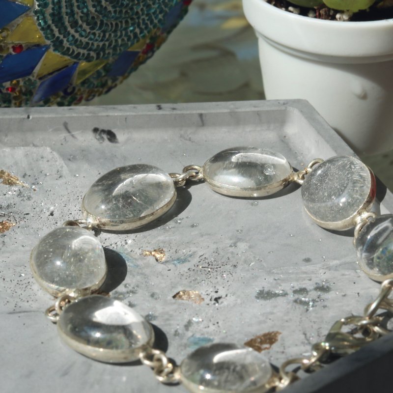 印度丨原石手鏈-純粹 - 手鍊/手環 - 其他材質 白色