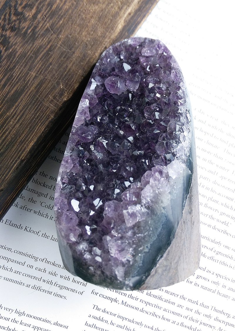 Amethyst  烏拉圭產地 原皮紫水晶  紫水晶晶鎮 天然礦石 原礦 - 擺飾/家飾品 - 其他材質 