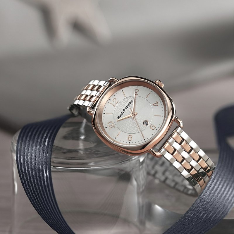 Hush Puppies | Three-hand Stainless Steel Watch (HP3897) - นาฬิกาผู้หญิง - สแตนเลส สีทอง