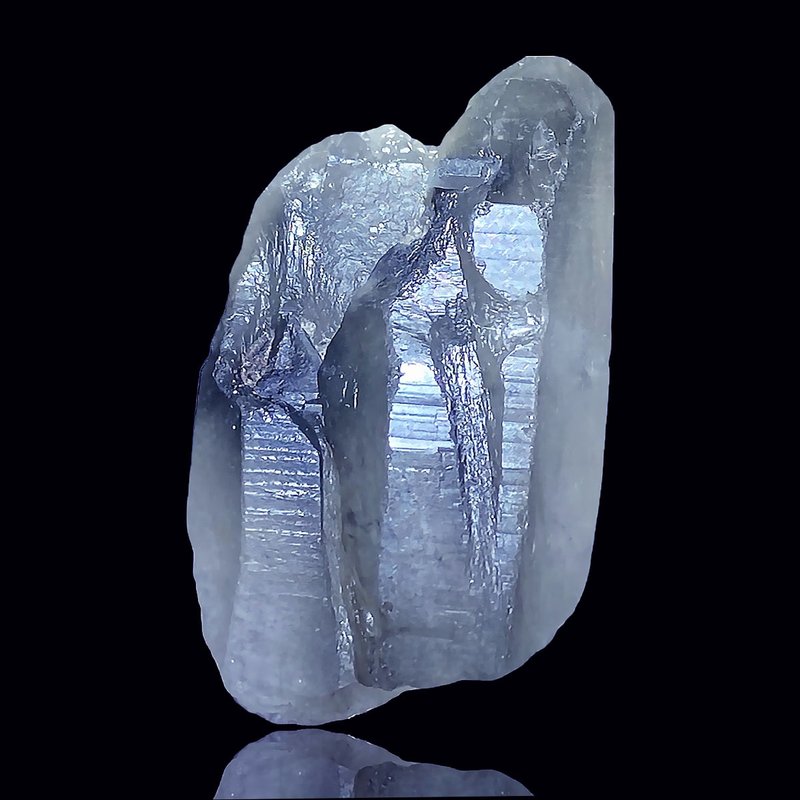 藍兔毛水晶 頂級稀有藍灰兔毛晶 原礦石 藍兔毛晶 藍兔毛水晶繞線 - 擺飾/家飾品 - 水晶 多色