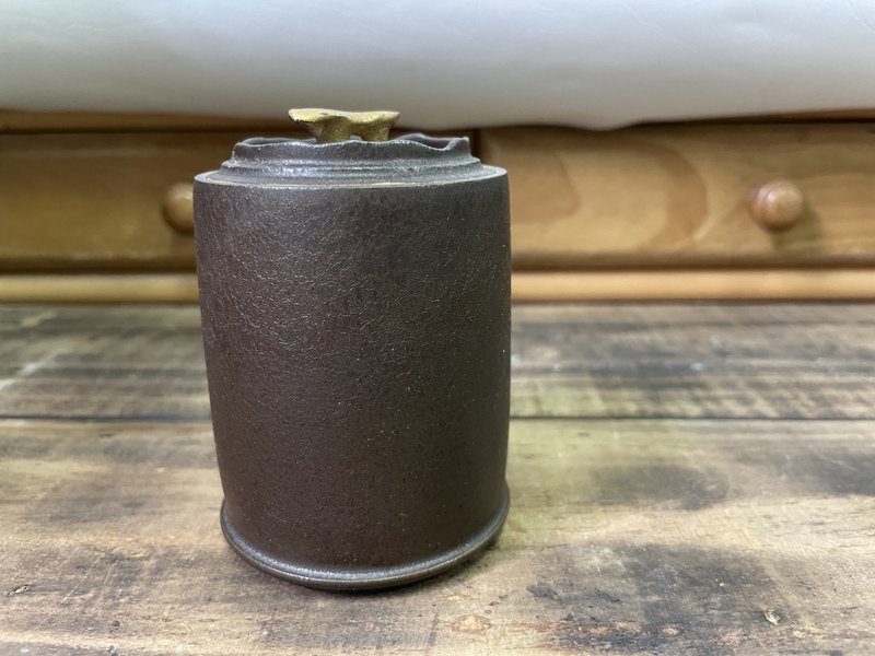 一兩茶罐/氧化燒/手工/楊博戎/小茶倉 - 茶壺/茶杯/茶具 - 陶 