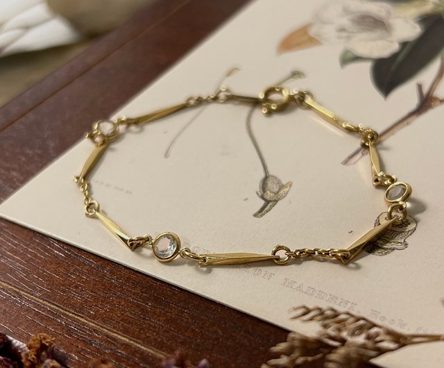 エイボン ゴールド ディテール ブレスレット - ショップ time vintage jewelry ブレスレット - Pinkoi