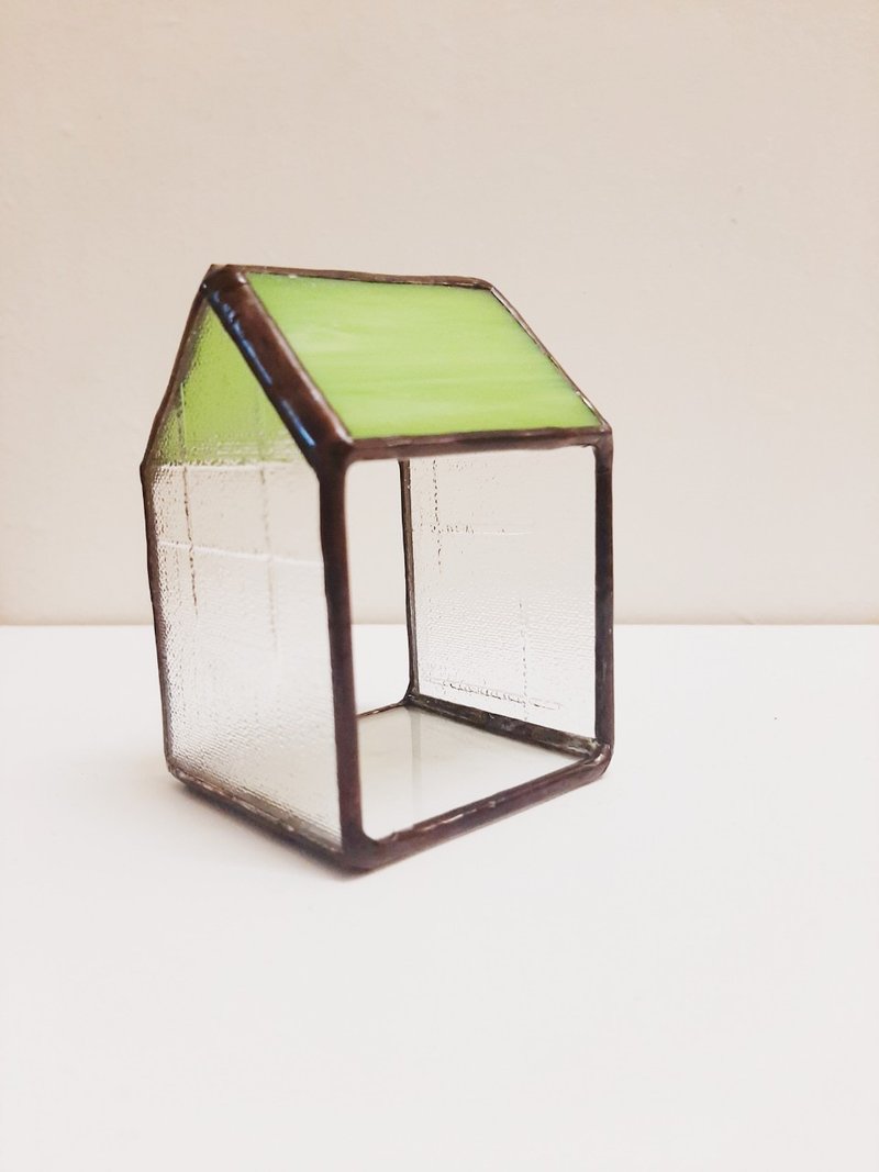 押花玻璃-手工小房子 鑲嵌玻璃居家擺飾 - 擺飾/家飾品 - 玻璃 