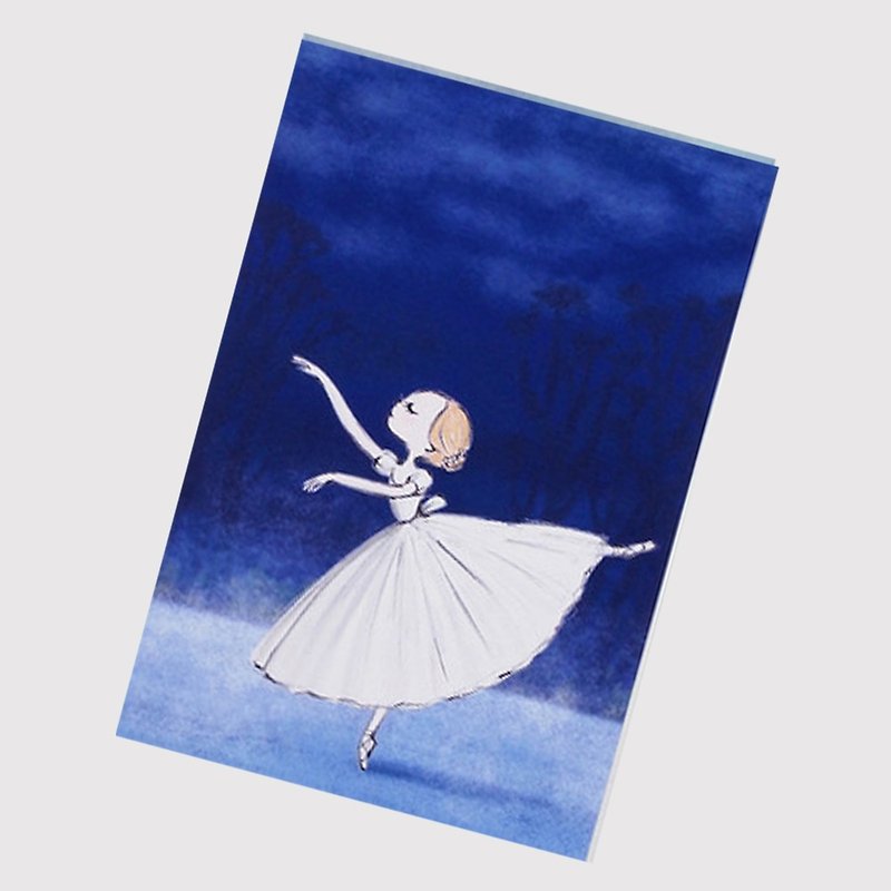 伊之珂芭蕾 | 吉賽兒 第二幕 芭蕾明信片 - 卡片/明信片 - 紙 藍色