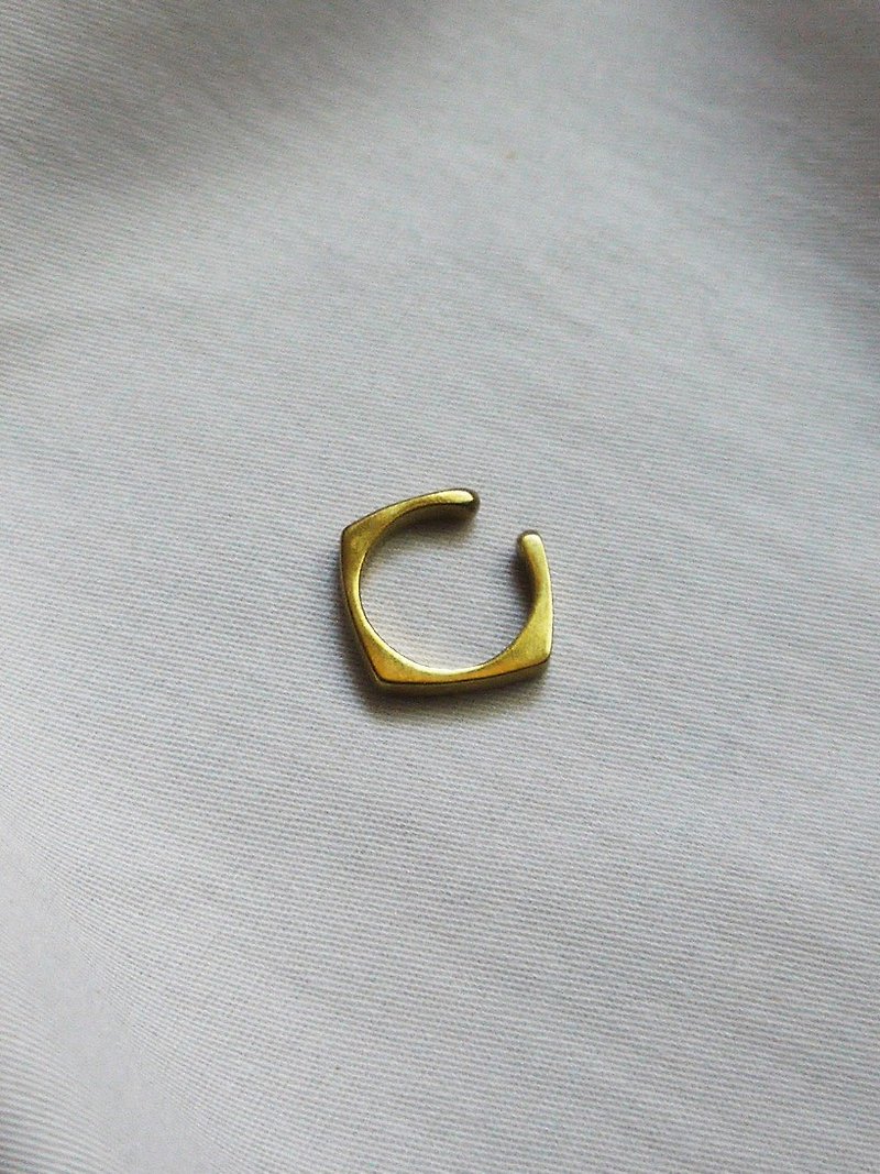 簡約耳骨夾 - 黃銅耳環 - 耳環/耳夾 - 銅/黃銅 金色