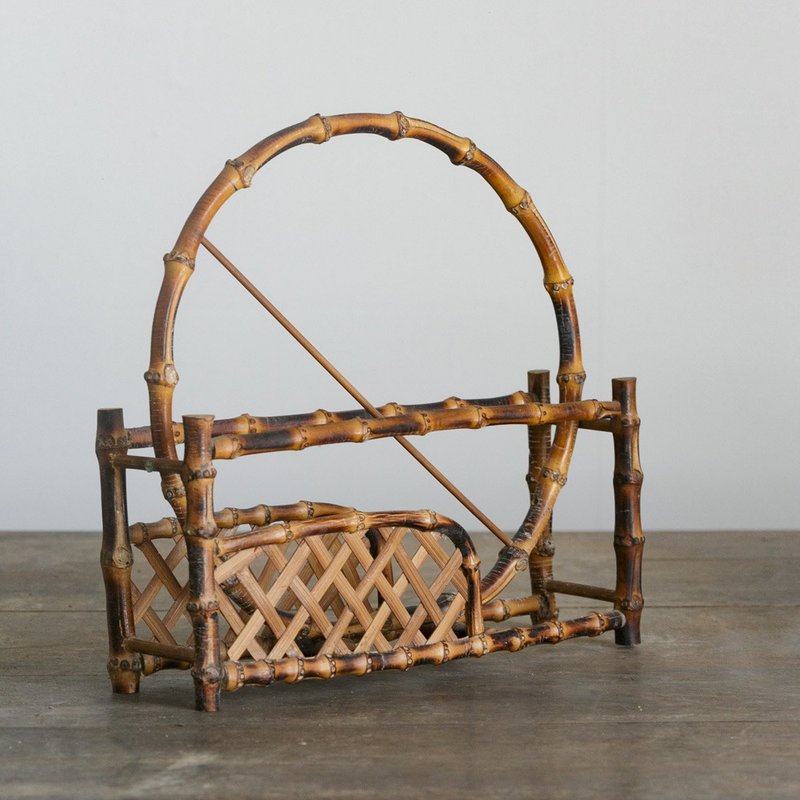 Antique bamboo fan rack and storage rack imported directly from Japan - ของวางตกแต่ง - ไม้ไผ่ 