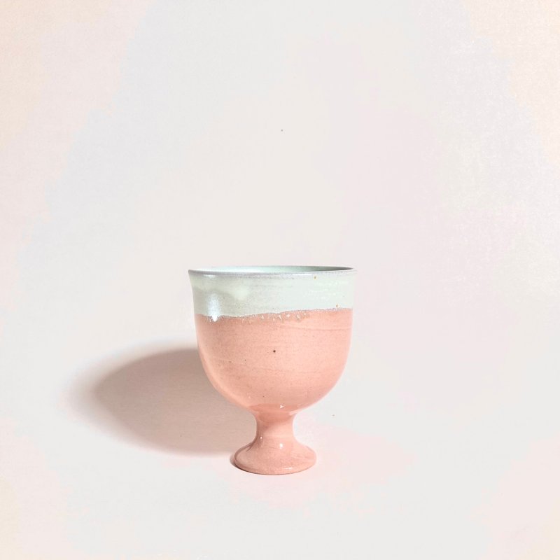 Raspberry Milk Cap-Tall Glass - Cups - Pottery Pink