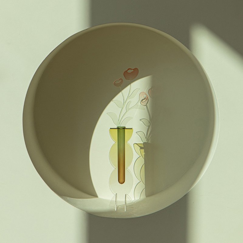 rounded L - acrylic vase - 花瓶/花器 - 壓克力 