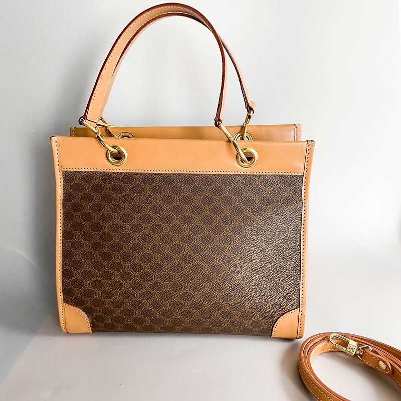 Medieval Bag Celine│Brown Brown Presbyopia│Slant Bag│Shoulder Bag│Side Bag│Girlfriend Gift - Messenger Bags & Sling Bags - Genuine Leather Brown