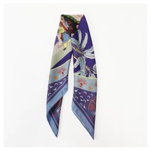 65cm silk twill scarf bandana elephant illustriation original