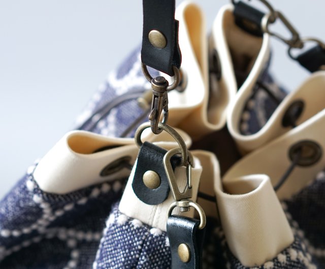 ハンドメイド　ミナペルホネン　ドローストリングバッグ⑅︎◡̈︎* 〜オーバル底 ハンドメイド ミナペルホネン ドローストリングバッグ⑅︎◡̈︎