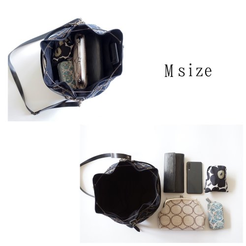 ハンドメイド　ミナペルホネン　ドローストリングバッグ⑅︎◡̈︎* 〜オーバル底 mina perhonen ドローストリングバッグ tambourine ミナペルホネン