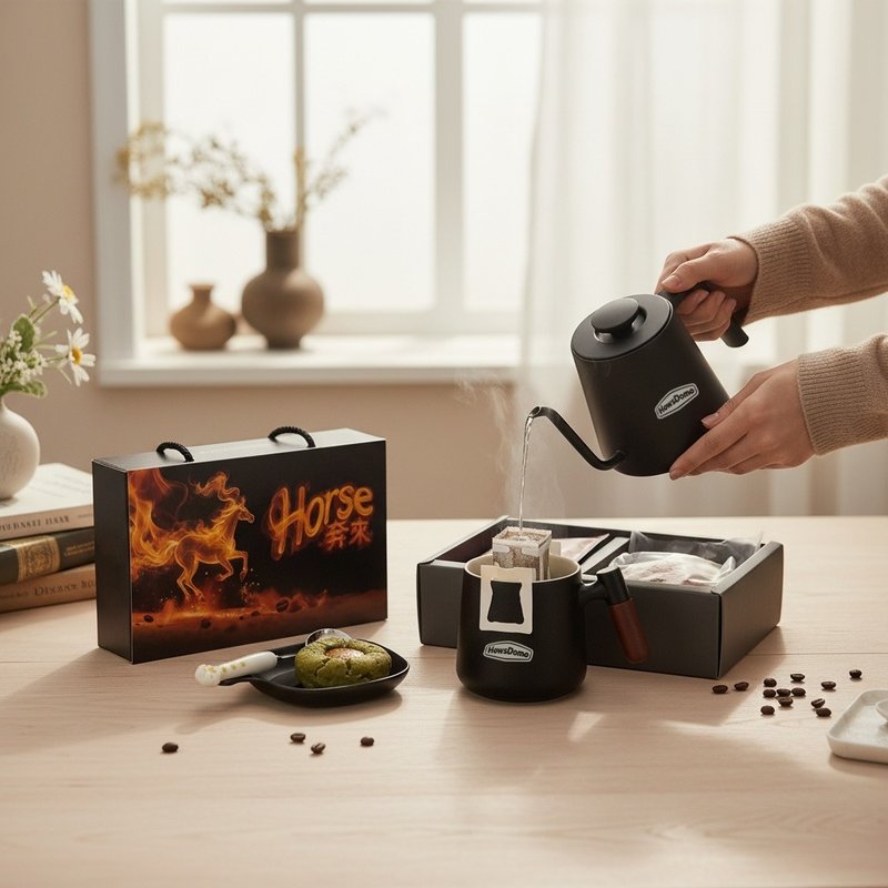 【Black Horse】Good Things Coming Coffee Gift Box (Assorted 10 Packs) - กาแฟ - สารสกัดไม้ก๊อก หลากหลายสี