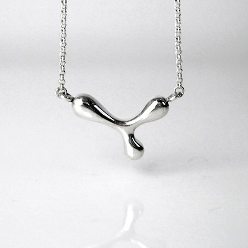 Happy Cell sterling silver necklace - สร้อยคอทรง Collar - เงินแท้ สีเงิน