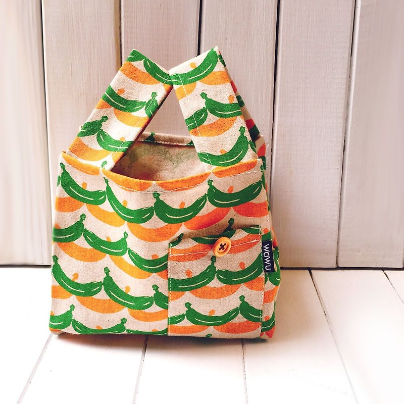Half Catty Shopping Bag - Handbags & Totes - Cotton & Hemp Multicolor