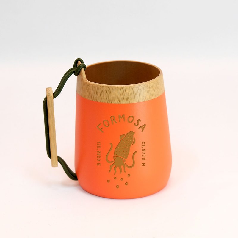 Beer Cup 元氣啤酒杯(小捲款) - 咖啡杯/馬克杯 - 竹 卡其色