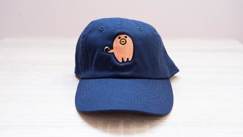 Onigiri Cap Tako-san Wiener ver. - Hats & Caps - Cotton & Hemp Orange