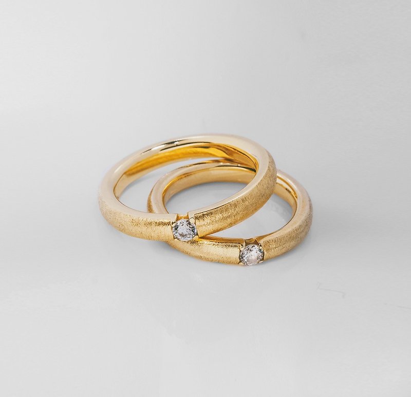 K gold ring wheat ear Kanazawa Wheat Luster diamond ring - General Rings - Precious Metals Multicolor