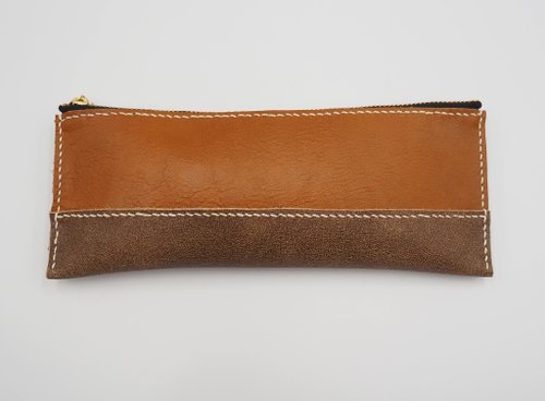 Retro leather thin pencil case-retro Brown(limited quantity while stocks  last) - Shop motherhouse-tw Pencil Cases - Pinkoi