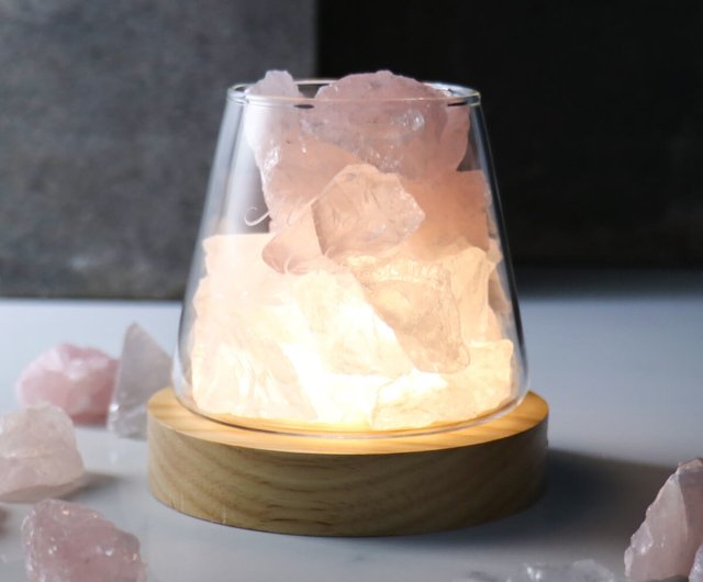 crystal log lamp