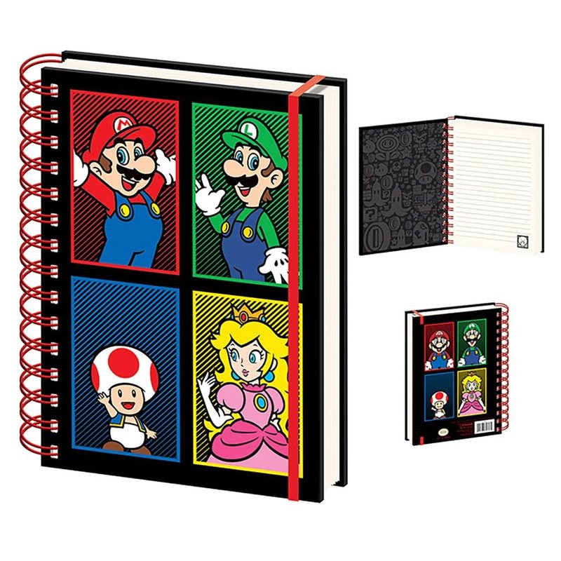 [Nintendo] Mario and his adventure partners A5 notebook/Super Mario - Notebooks & Journals - Paper Multicolor