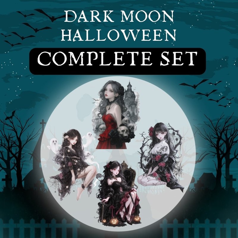 RimaRimaシール マステダークムーンハロウィン DARK MOON HALLOWEEN sticker - 貼紙 - 紙 