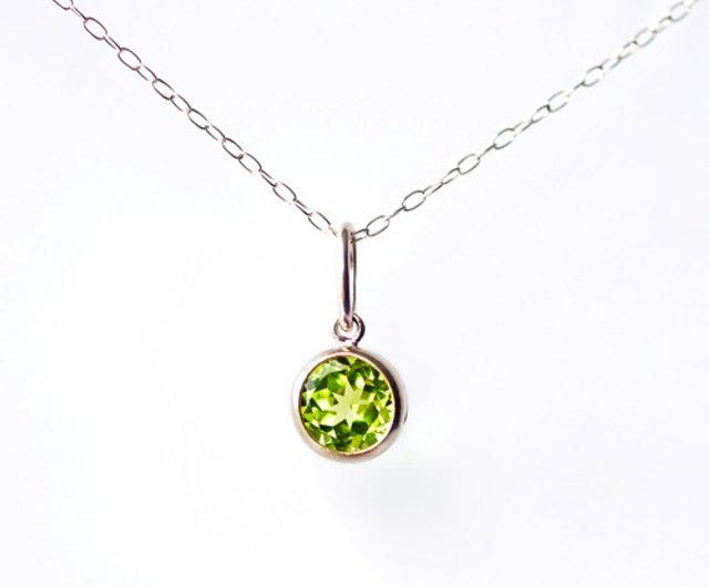 K10 peridot single necklace Eleanor - 設計館lipattijewelry 項鍊