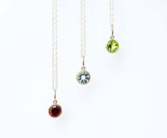 K10 peridot single necklace Eleanor - 設計館lipattijewelry 項鍊