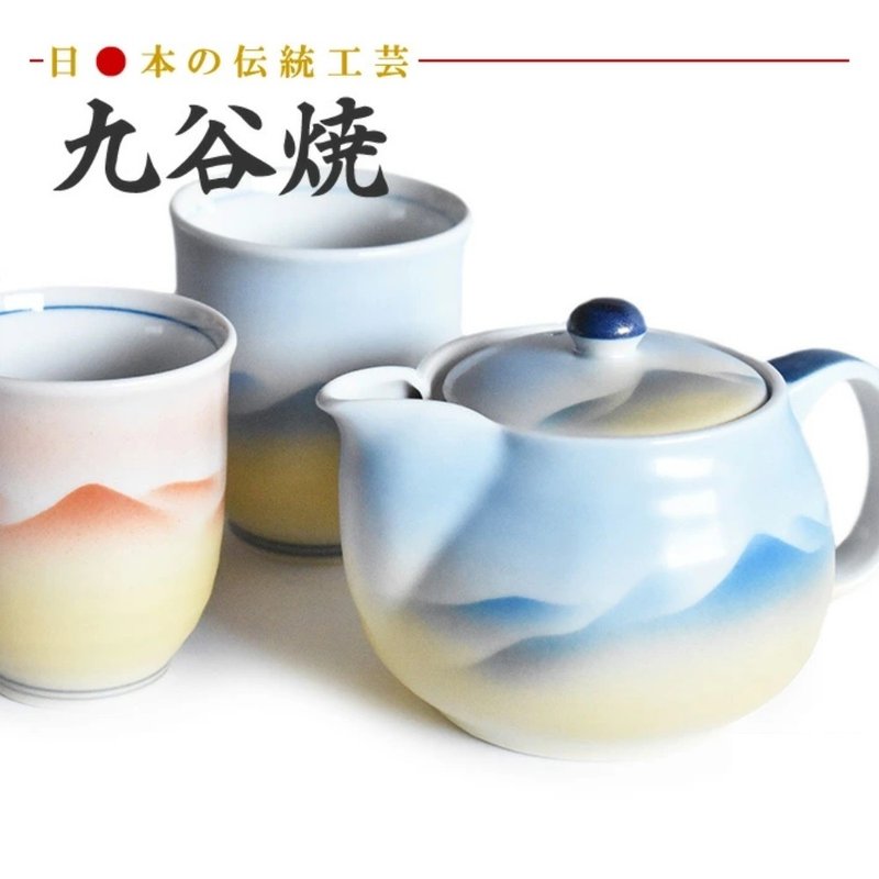 【九谷燒】連山杯壺組(一壺二杯) - 茶壺/茶杯/茶具 - 瓷 