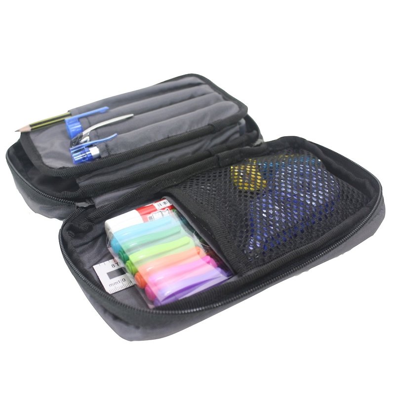 Greenroom136 - PencilPusher - Pencil case - Navy - กล่องดินสอ/ถุงดินสอ - วัสดุกันนำ้ สีน้ำเงิน