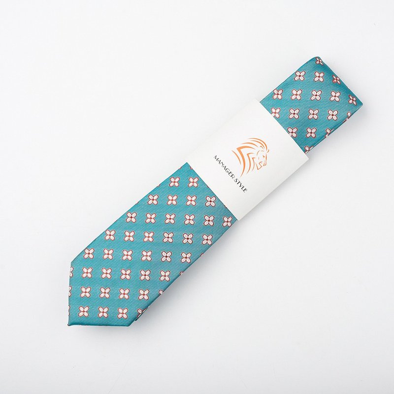 P0520-41 - 領帶/領帶夾 - 聚酯纖維 藍色