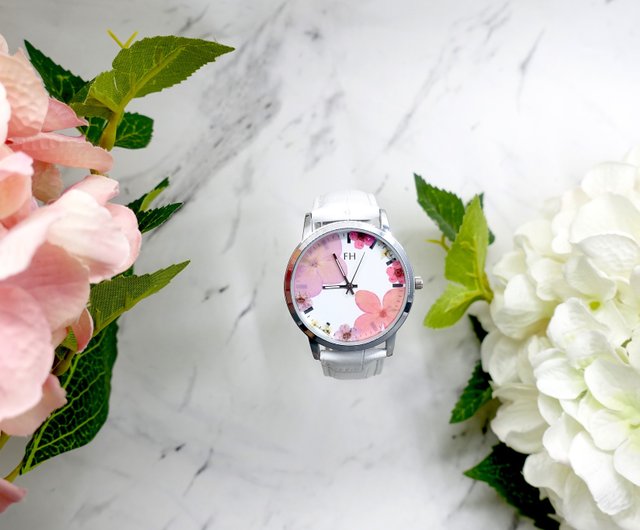 FH Flora Watch Dried Hydrangea flowers - Shop fujihanahk Women's Watches -  Pinkoi