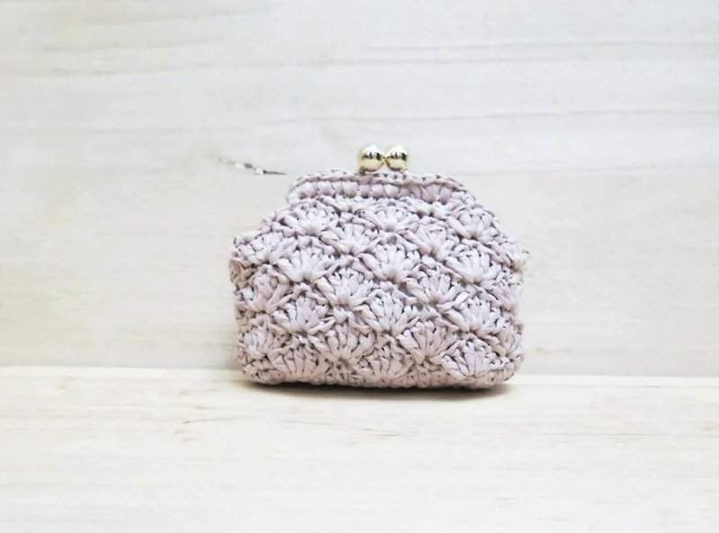 Scalloped Coin Mouth Gold - Coin Purses - Eco-Friendly Materials Pink
