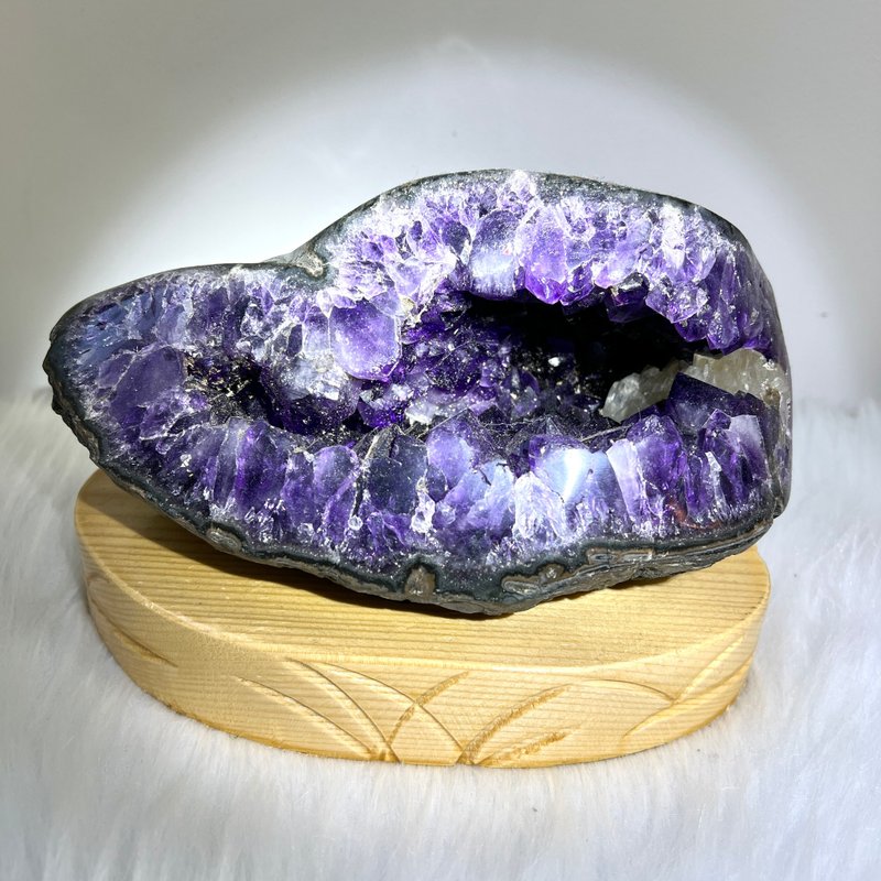 帝王紫晶錢袋子連訂造底座 | 水晶 | 水晶擺件 - 擺飾/家飾品 - 水晶 紫色