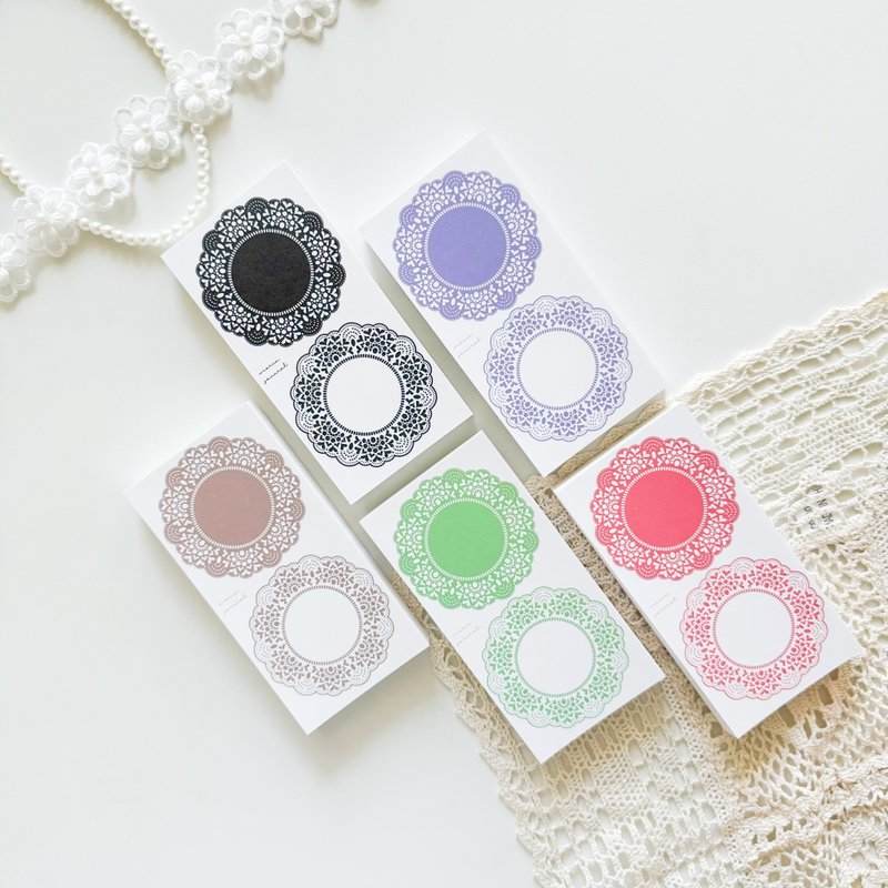 Lovely lace frame scrapbook notepads paper - 便條紙/便利貼 - 紙 