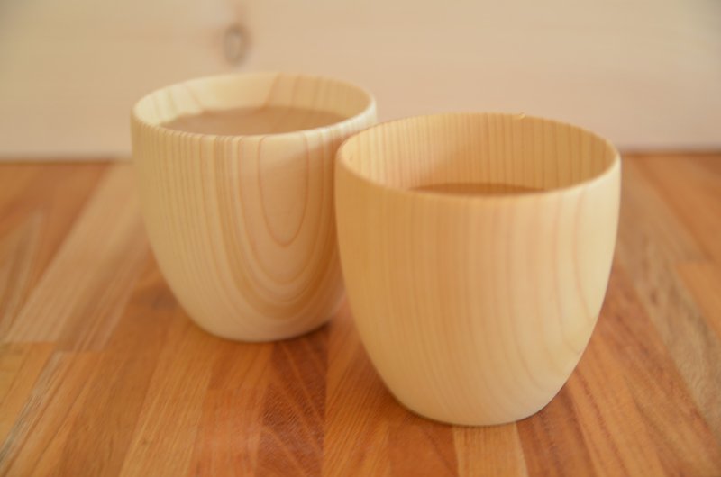 Ichiro Muchuang / Pair Cup - Cups - Wood Gold