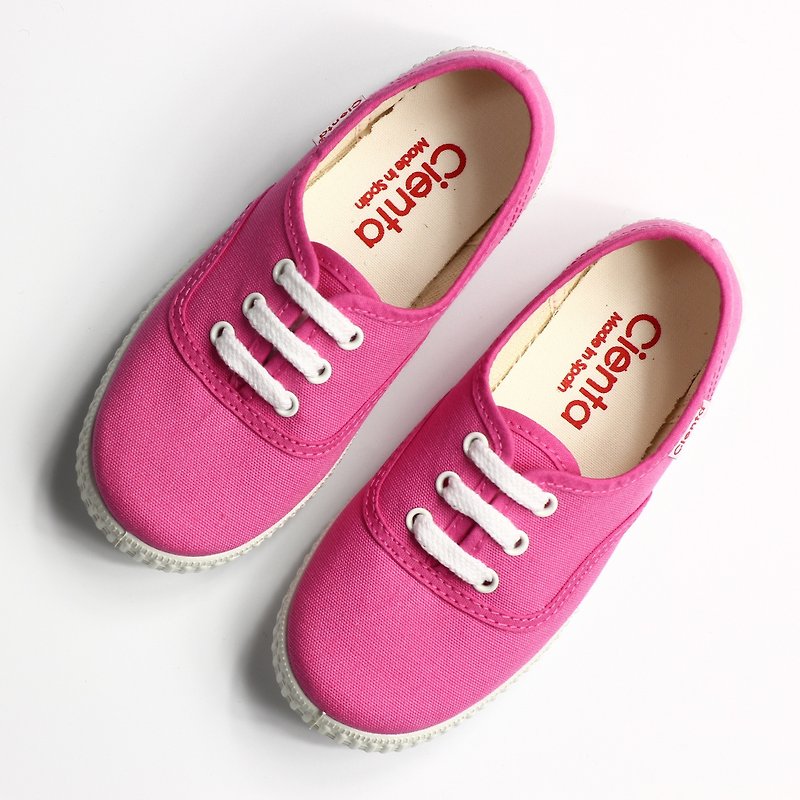 Spanish nationals canvas shoes CIENTA 52000 12 pink big boy, shoes size - รองเท้าลำลองผู้หญิง - ผ้าฝ้าย/ผ้าลินิน สีแดง