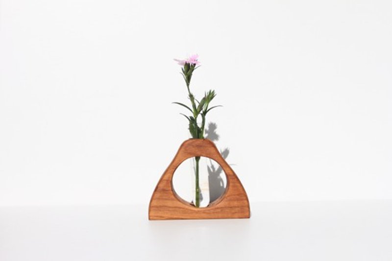 Wood Plants - wooden vase