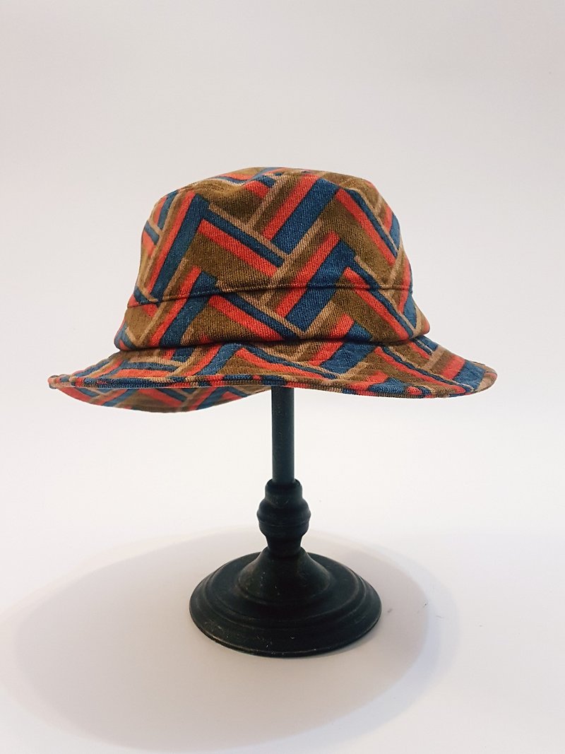 British Disc Gentleman's Hat - Color Striped Heart Ewener (Hippie Wind) # Wool # Exclusive # # limited edition # autumn and winter gifts # # warm - หมวก - วัสดุอื่นๆ หลากหลายสี