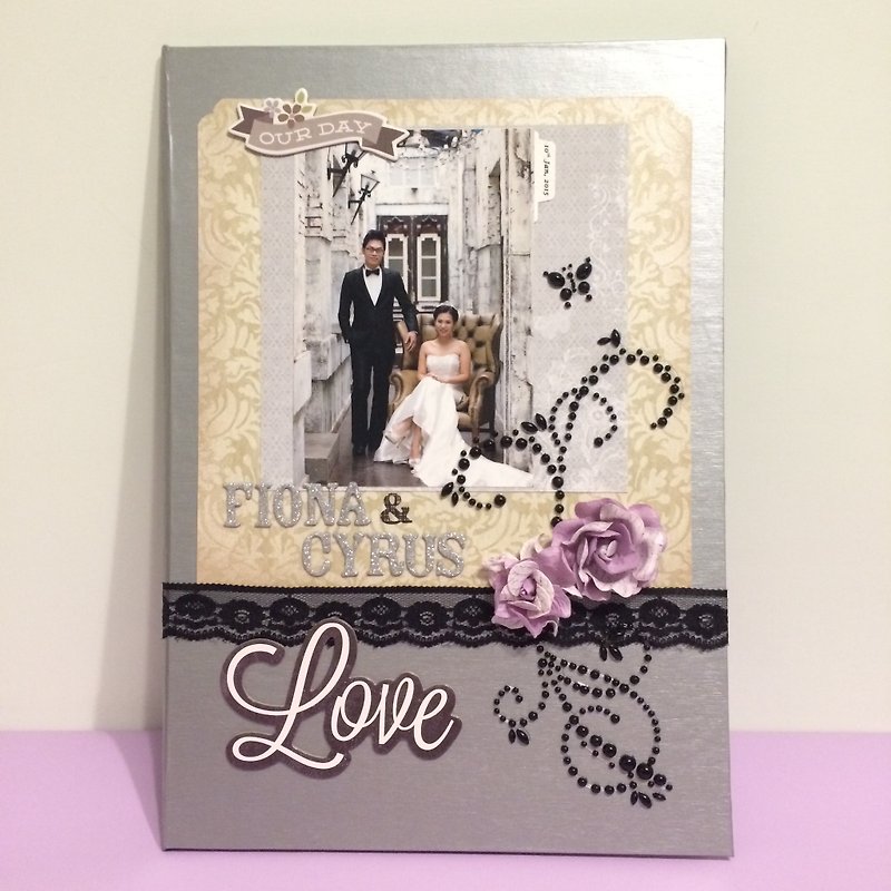 [Hand-made] Marriage certificate set / certificate holder - Cards & Postcards - Paper Multicolor