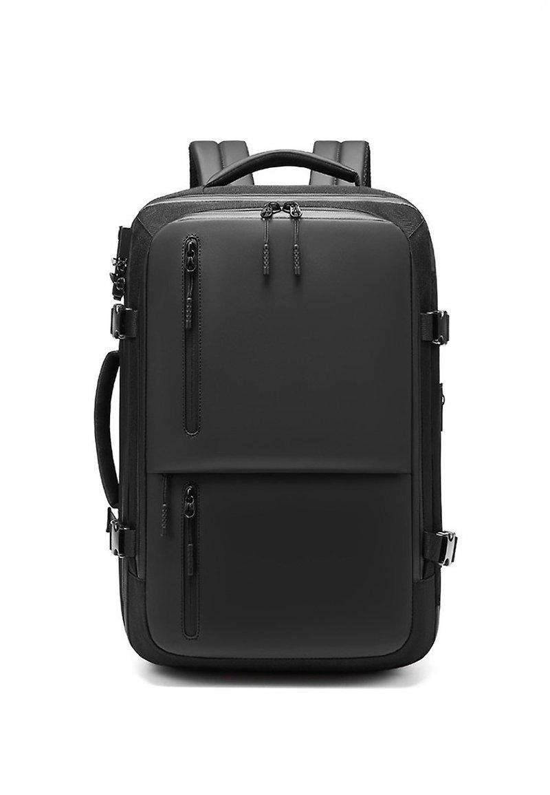 AOKING Anti-theft Lock business backpack briefcase 10901 black - กระเป๋าเป้สะพายหลัง - วัสดุอื่นๆ สีดำ