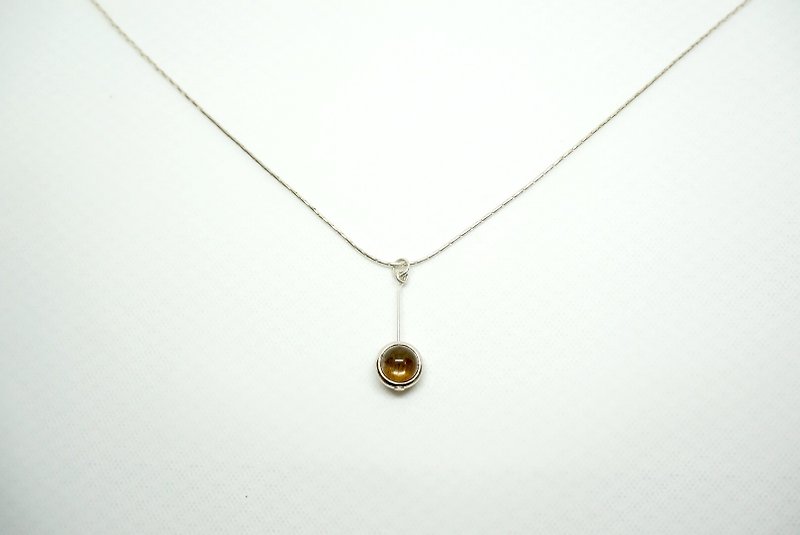Golden Moonstone International 925 Sterling Silver Necklace Handmade Light Jewelry - สร้อยคอ - โลหะ สีเงิน