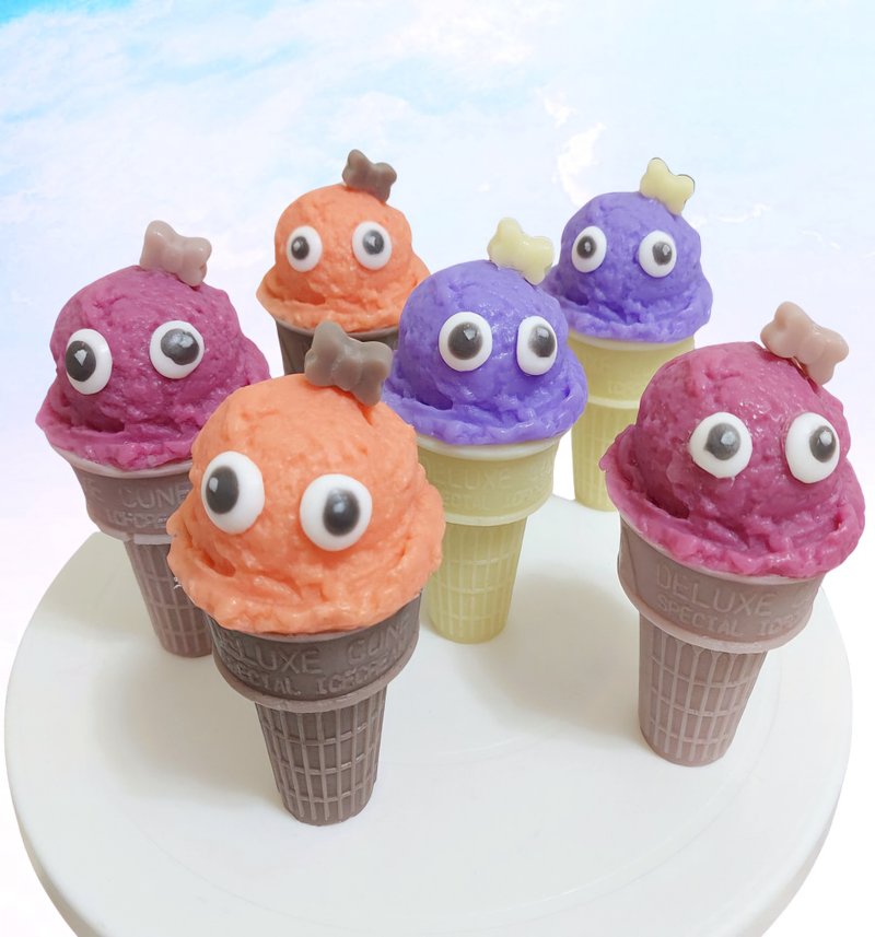 Ice Cream Monster Amino Acid Skin Friendly Soapberry Clean Styling Fragrance Soap Styling Soap - สบู่ - วัสดุอื่นๆ หลากหลายสี