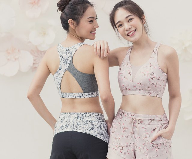 Floret Bra - Day Bloom - Shop Wakingbee Women's Sportswear Tops - Pinkoi