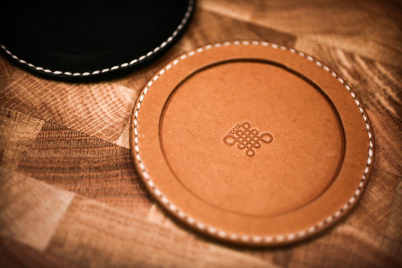 Coaster (Brown) - Corstar (CAMEL) - - Leather Goods - Genuine Leather Brown