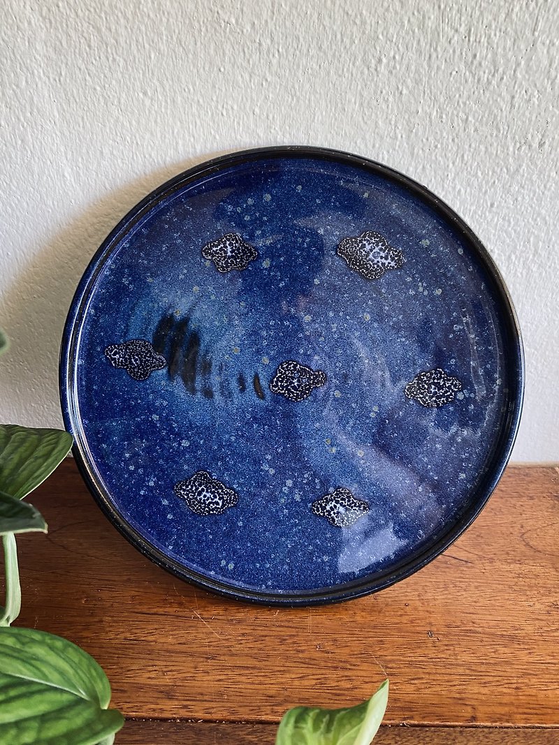 陶 花瓶/花器 藍色 - Ceramic Plate