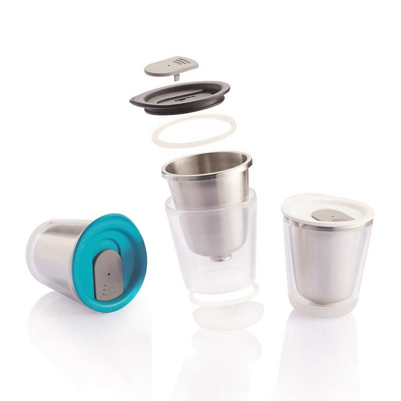 Dia Travel Mini Portable Cup - Teapots & Teacups - Other Metals Black