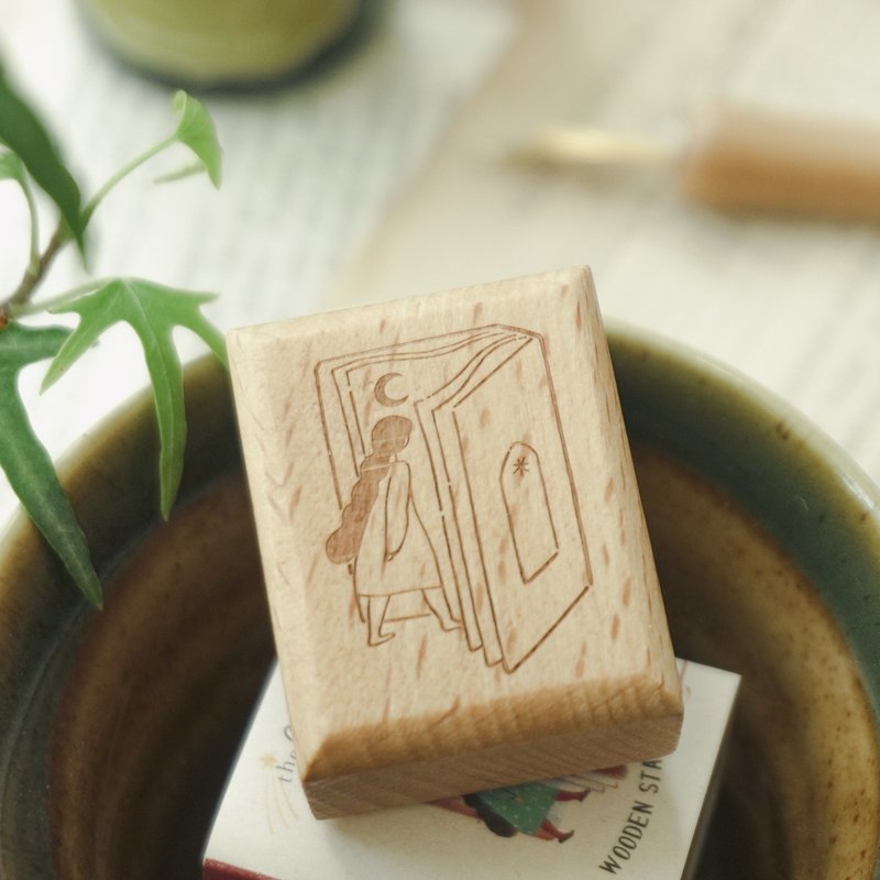 The Enchanted Library | Wooden Stamps | teayoushop - 印章/印台 - 木頭 