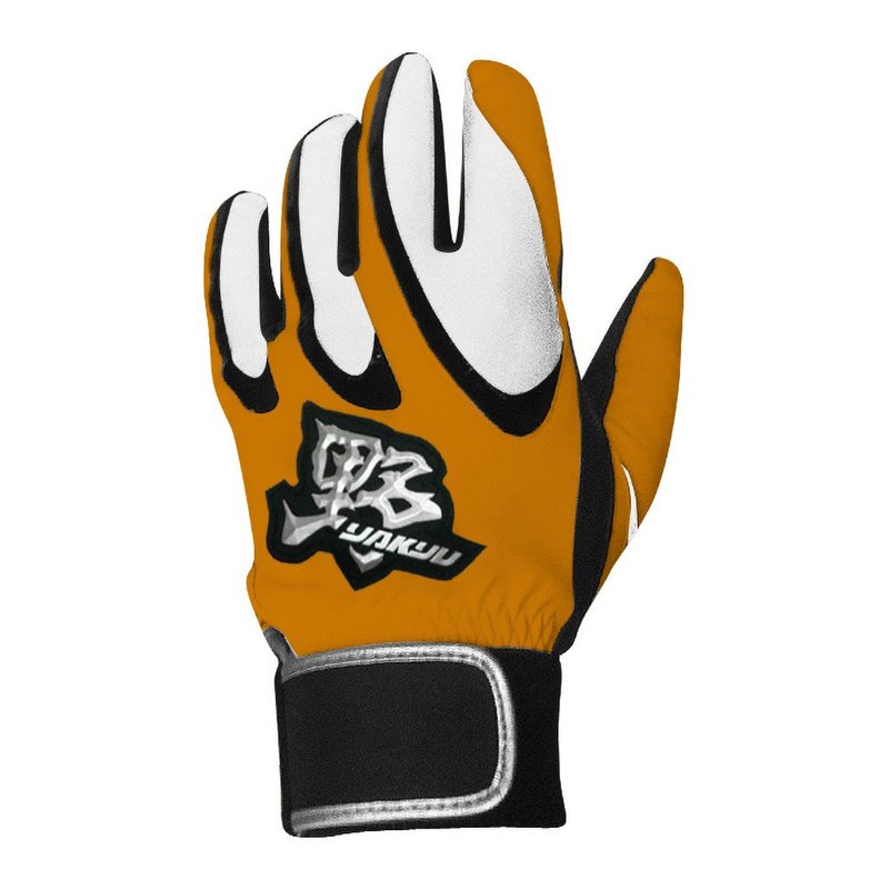 【YAKYU】Batting Gloves(Single)Synthetic Leather - Orange/White - อุปกรณ์เสริมกีฬา - หนังเทียม สีส้ม